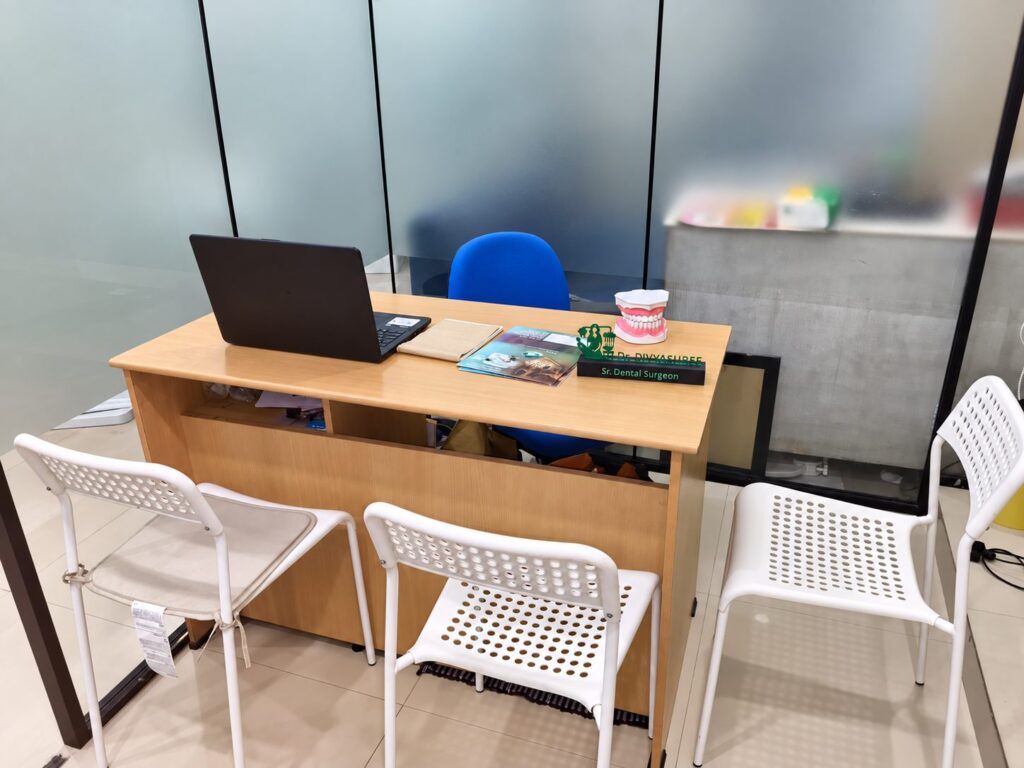 Consultation area at Yashodhar Dental Clinic