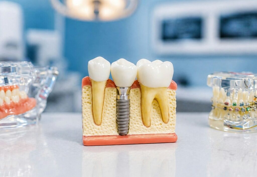 Dental implant and crown models